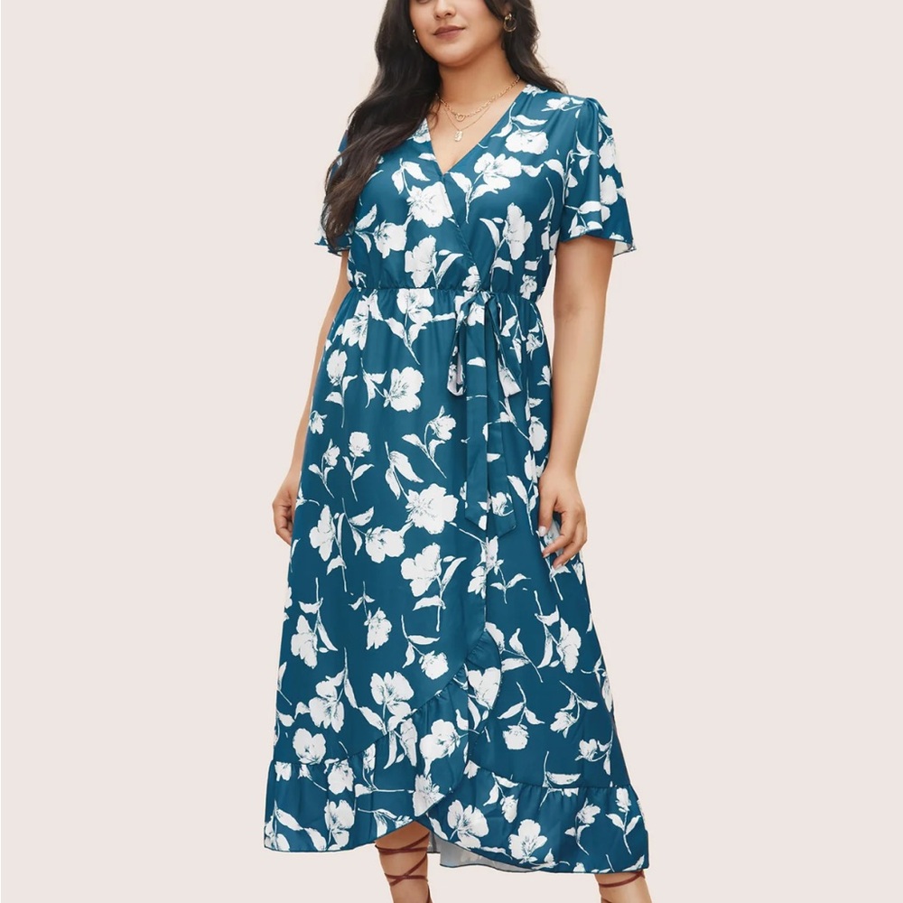 Light Blue Floral Dress